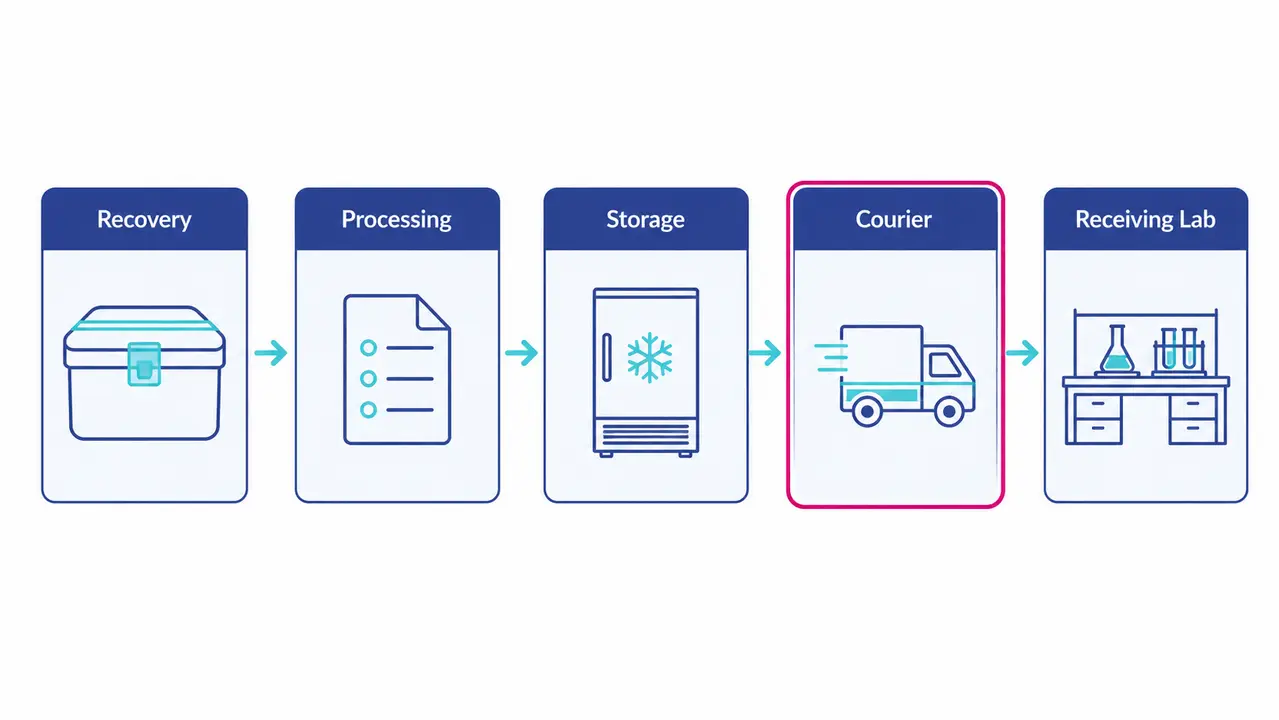 Chain of custody for biospecimens