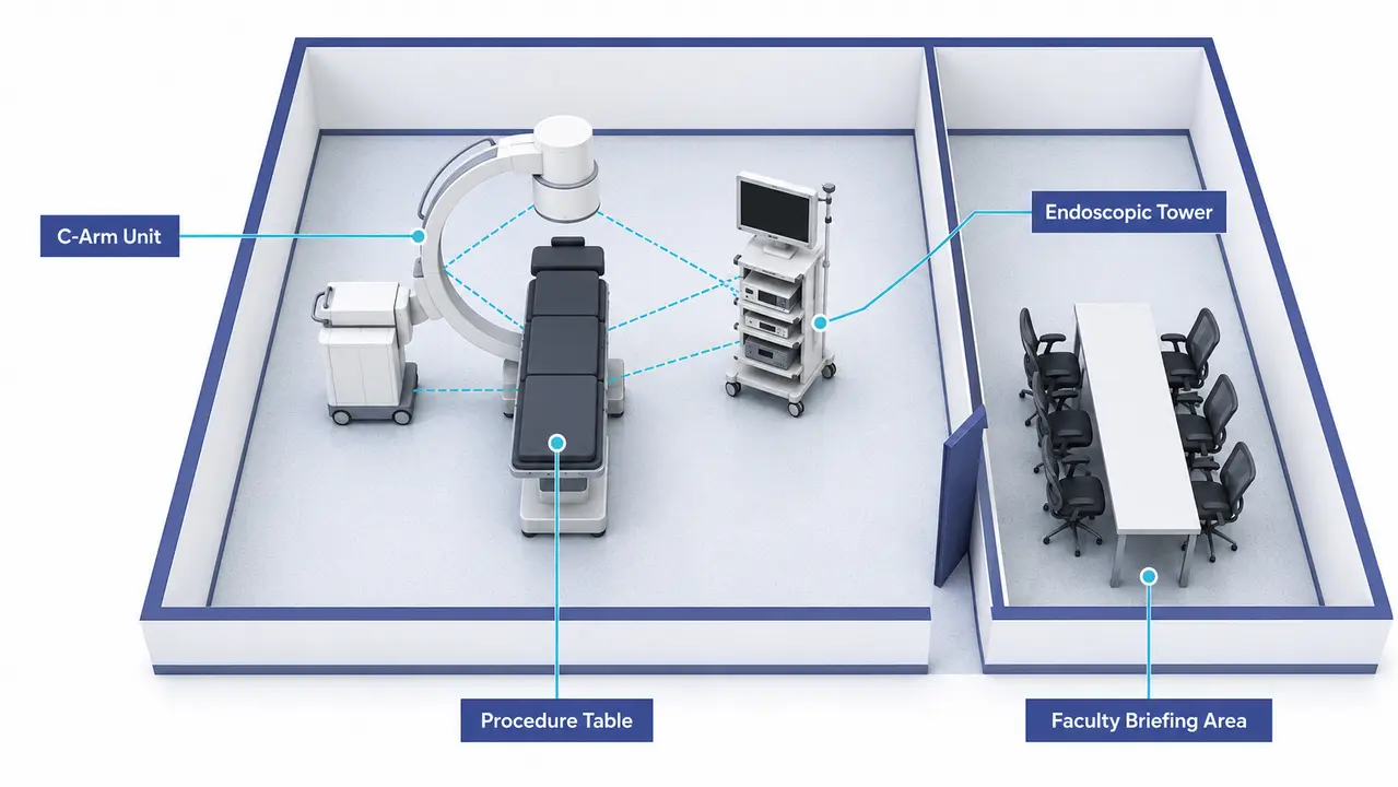 Verifying facility capabilities for specialty training